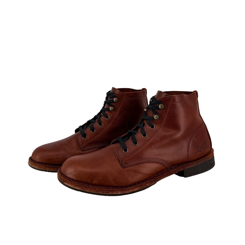 Danner Jack II Men 8 EE Wide Chukka Ankle Boot Dark Coffee Brown Leather Lace Up